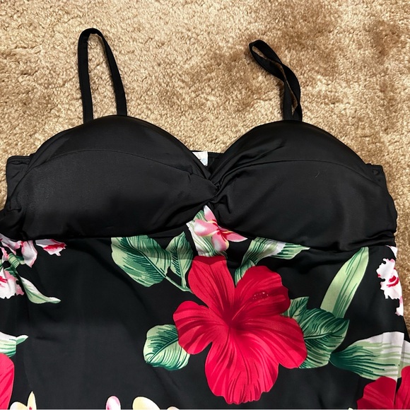 NWT Hawaii Paradise Eve tropical hibiscus luau dress - Picture 2 of 3